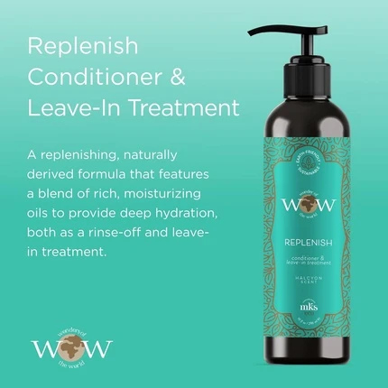 MKS eco WOW Replenish Кондиционер и несмываемое средство Аромат Halcyon