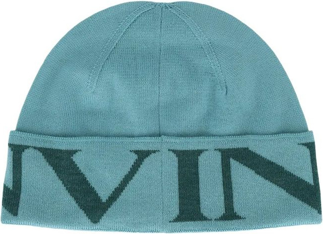 Двухцветная шапка-бини из шерсти Virgin Lanvin