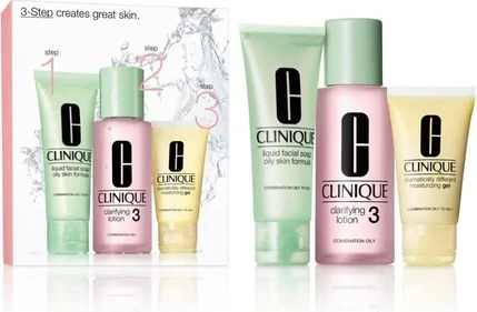 Clinique 3 Step Intro Kit Type 3 - Набор из 3 шт.
