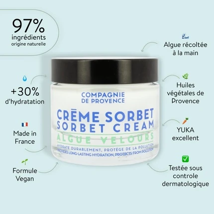 Питательный крем-сорбет с водорослями Velvet Compagnie De Provence