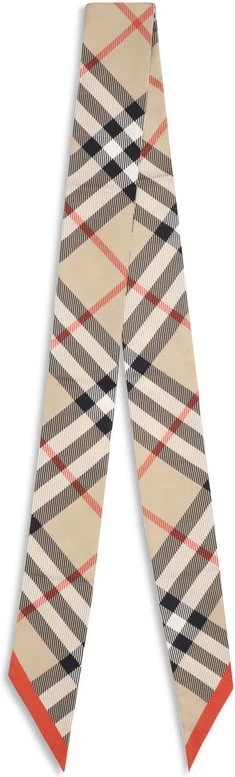 Шарф Burberry Бежевый Шелковый Шарф