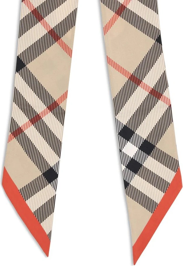 Шарф Burberry Бежевый Шелковый Шарф