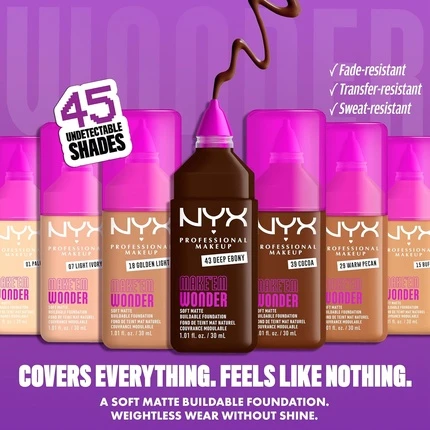 Тональная основа NYX Professional Makeup Make 'Em Wonder