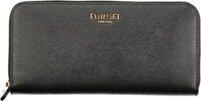 Черный полиуретановый женский кошелек TWINSET