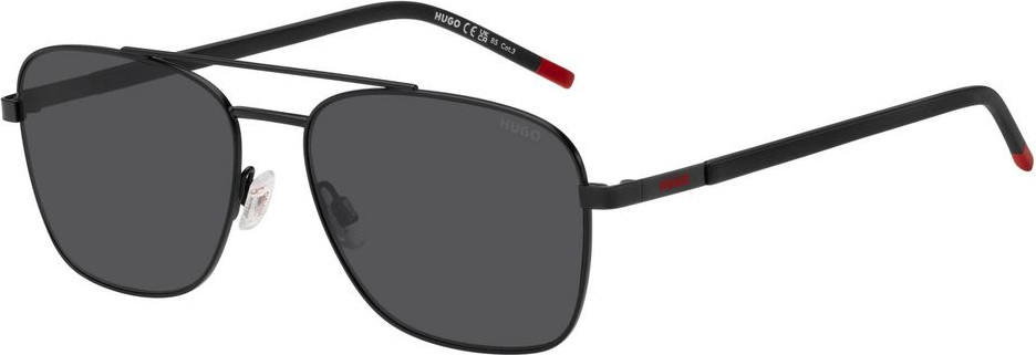 Черные металлические солнцезащитные очки Hugo Boss