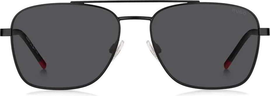 Черные металлические солнцезащитные очки Hugo Boss