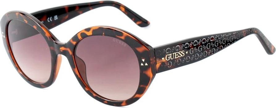 Коричневые солнцезащитные очки GUESS из смолы