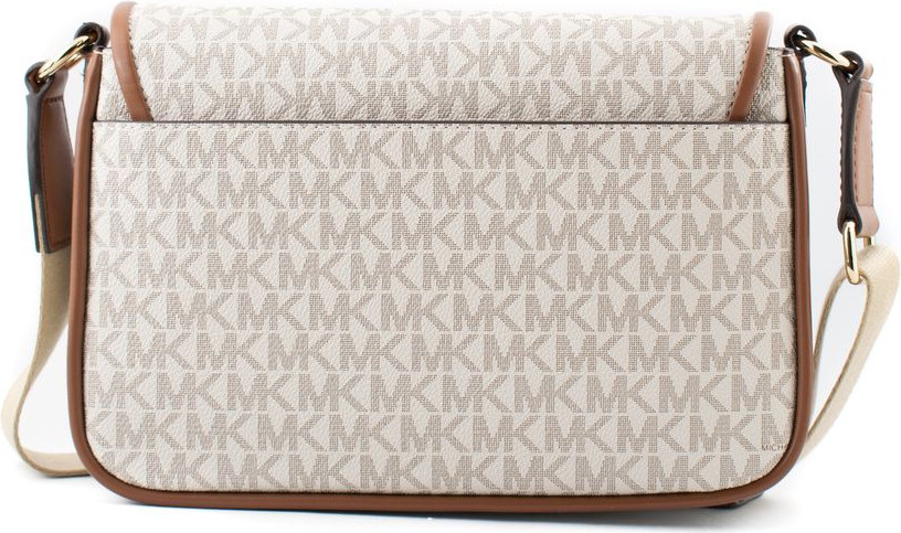 Бежевая сумка через плечо Michael Kors из канваса