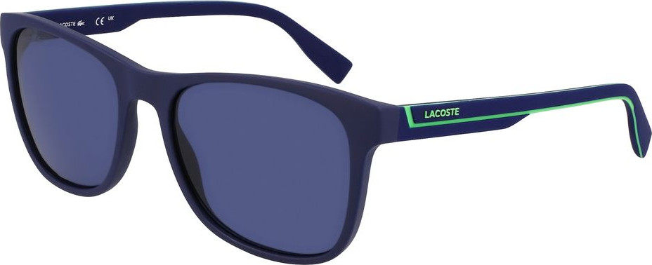 Синие солнцезащитные очки Lacoste с инжекционным покрытием