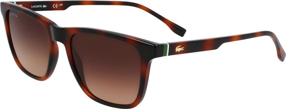 Коричневые солнцезащитные очки Lacoste с инжекционным методом литья
