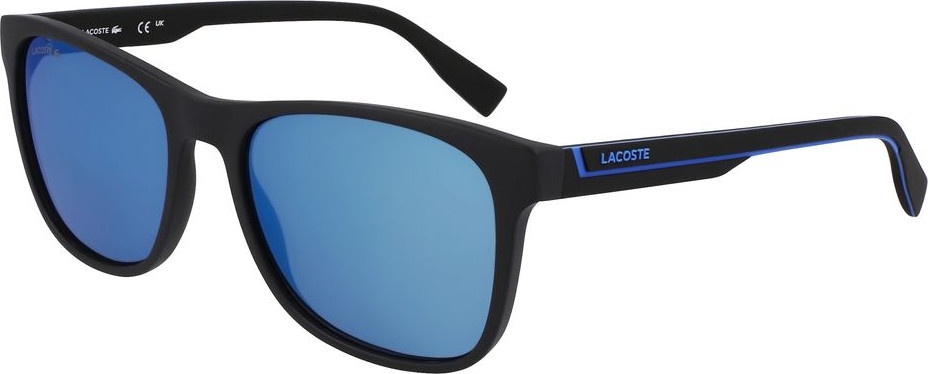 Черные солнцезащитные очки Lacoste из литого пластика
