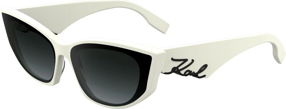 Белые ацетатные солнцезащитные очки Karl Lagerfeld