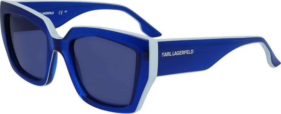 Синие инжектированные солнцезащитные очки Karl Lagerfeld