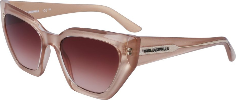Коричневые солнцезащитные очки Karl Lagerfeld с литьем