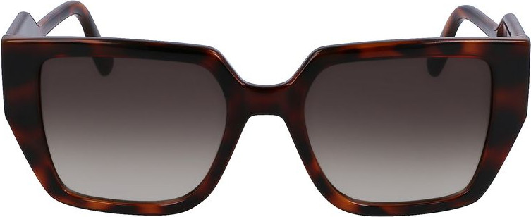 Коричневые инжектированные солнцезащитные очки Karl Lagerfeld