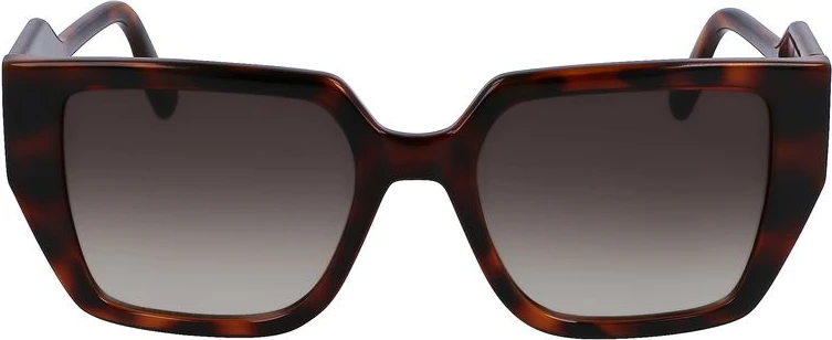 Коричневые инжектированные солнцезащитные очки Karl Lagerfeld
