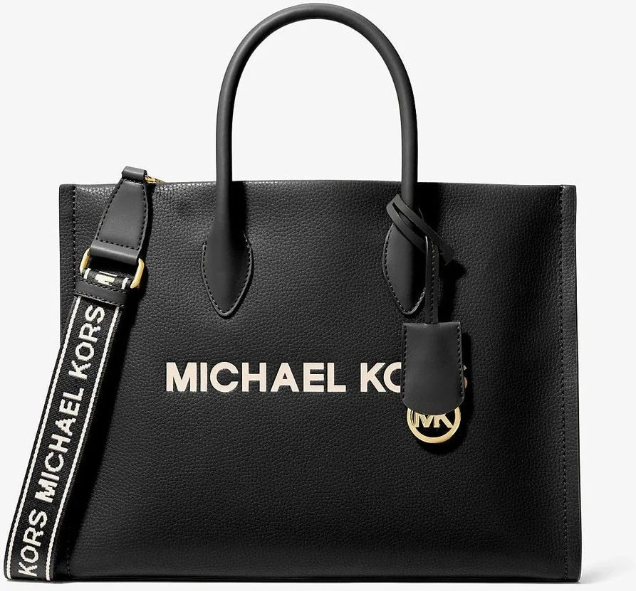 Черная сумка-тоут из меха Michael Kors