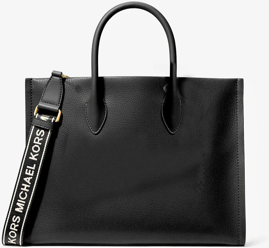 Черная сумка-тоут из меха Michael Kors
