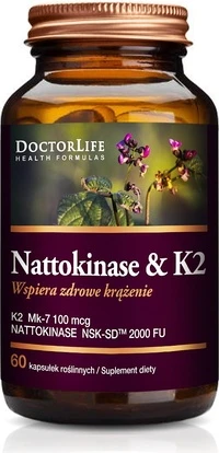 Doctor Life Nattokinase K2 Mk7 Биологически активная добавка
