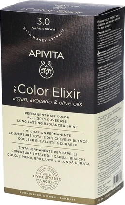 Краска для волос Apivita 30 Dark Brown