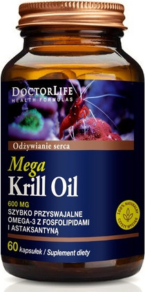 Биологически активная добавка Doctor Life Mega Krill Oil Омега 3 EPA DHA