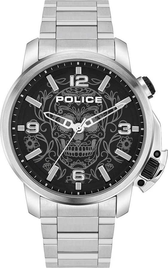 Часы The Police Серые с браслетом из нержавеющей стали