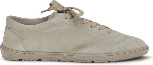 Sneakers Brunello Cucinelli Beige Calf Leather Bos Taurus Low Top