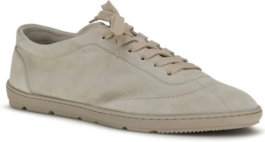 Sneakers Brunello Cucinelli Beige Calf Leather Bos Taurus Low Top