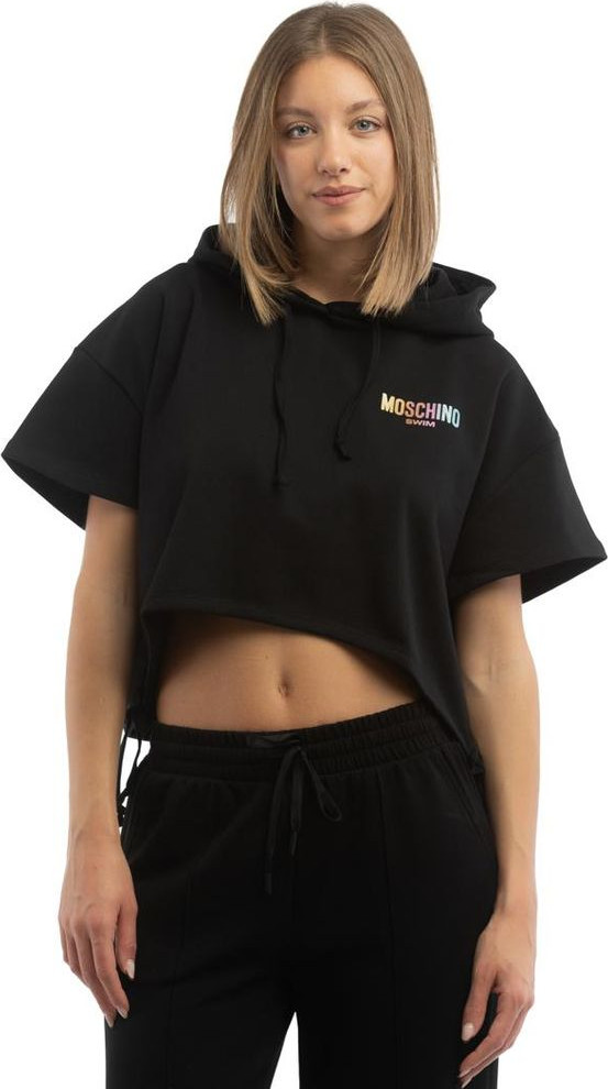 Black Cotton Sweatshirt Moschino