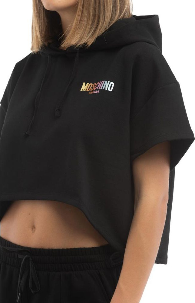 Black Cotton Sweatshirt Moschino