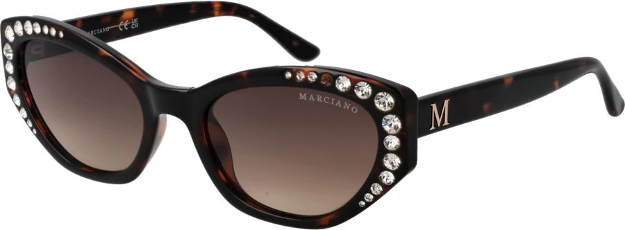 Коричневые пластиковые солнцезащитные очки Marciano By Guess