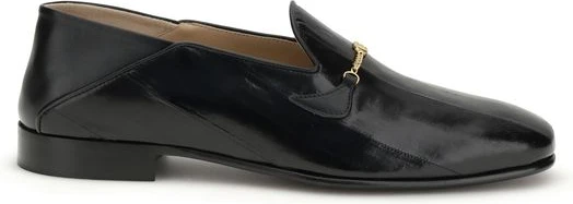 Loafers Valentino Garavani Black Calf Leather Bos Taurus Slip-On