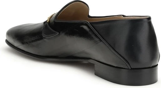 Loafers Valentino Garavani Black Calf Leather Bos Taurus Slip-On