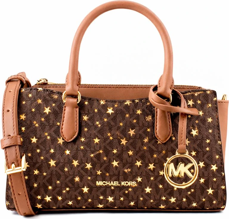 Коричневая сумка Michael Kors из канваса
