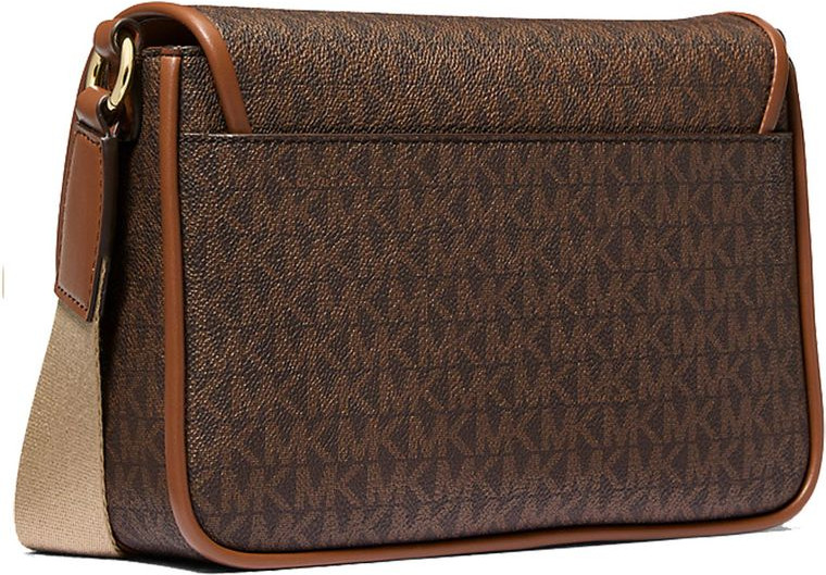 Коричневая сумка через плечо Michael Kors из канваса
