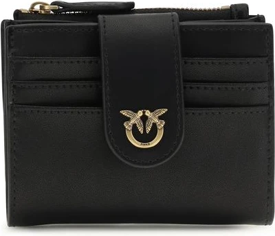 Кошелек Pinko из черной телячьей кожи Bos Taurus