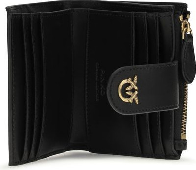 Кошелек Pinko из черной телячьей кожи Bos Taurus