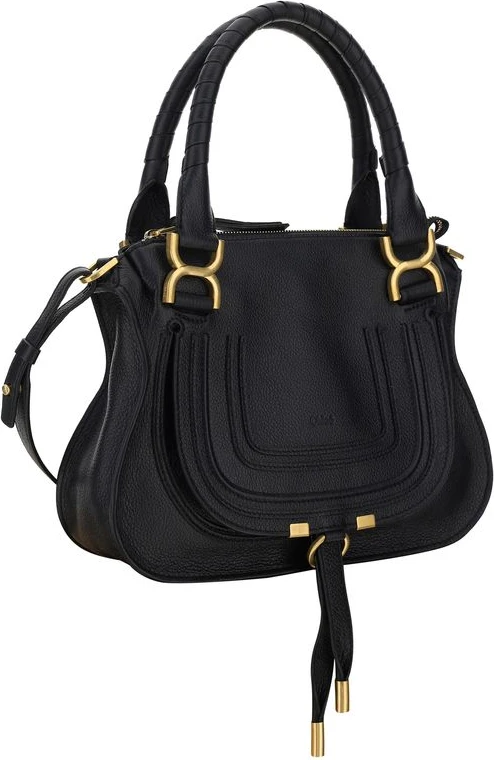 Shoulder Bag Chloe Black Calf Leather Bos Taurus