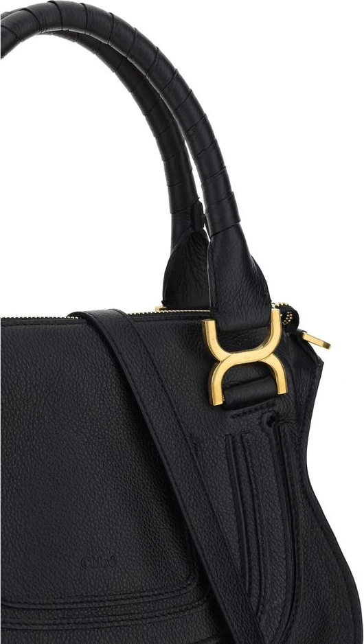 Shoulder Bag Chloe Black Calf Leather Bos Taurus