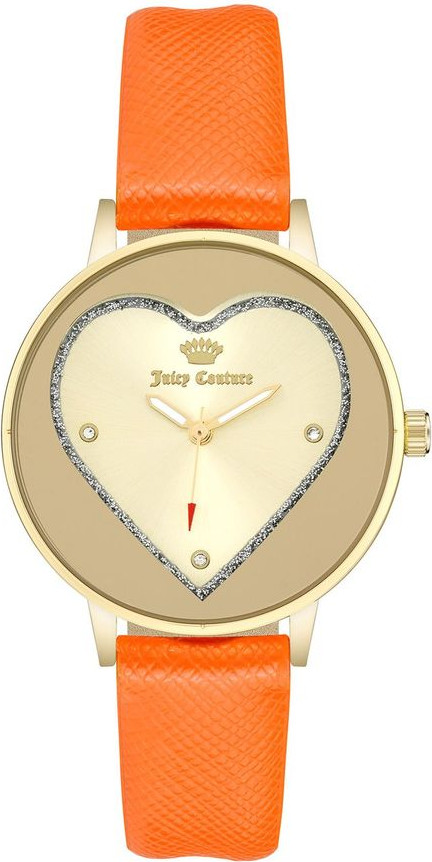Оранжевые пластиковые часы Juicy Couture