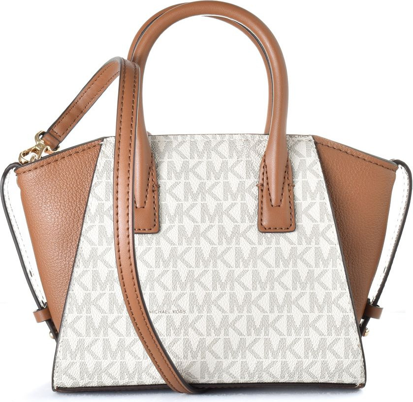 Бежевая сумка Michael Kors из канваса