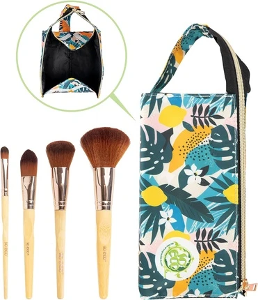 Набор дорожных кистей Natural Travel Brush Set So Eco