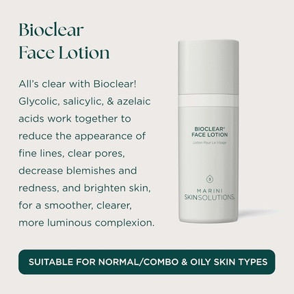 Лосьон Jan Marini Marini Skinsolutions Bioclear Face Lotion Triple Acid Resurfacing