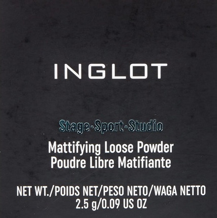 Inglot матирующая рассыпчатая пудра