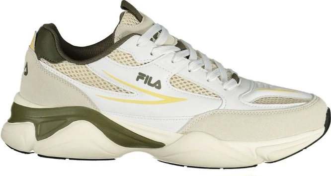 Белые атлетические кроссовки Fila из полиэстера