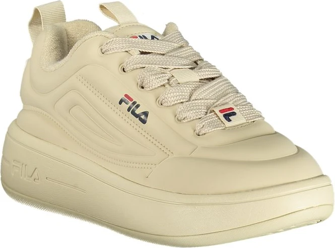 Бежевые спортивные кроссовки Fila из полиэстера
