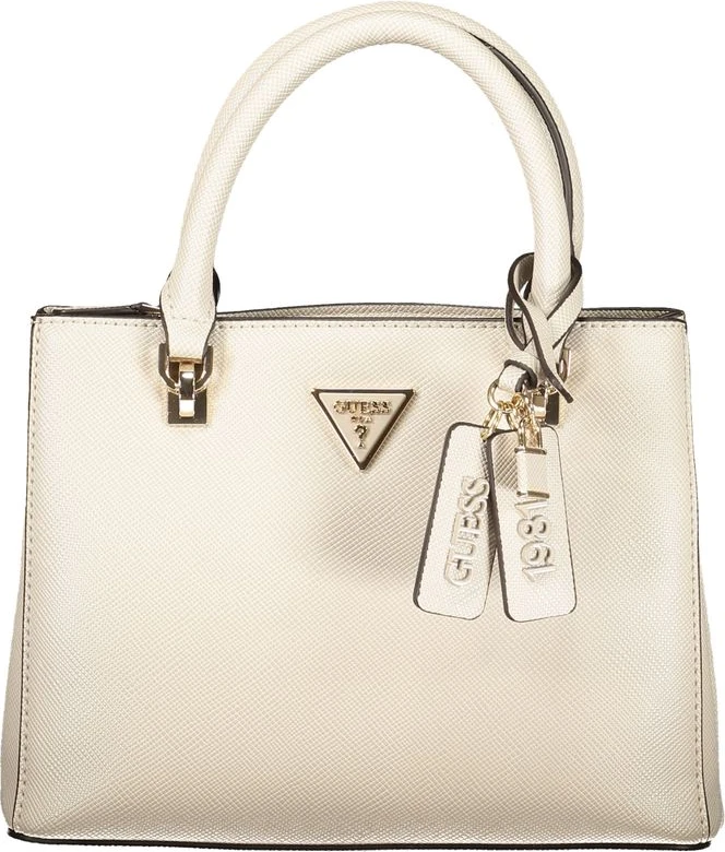 Женская сумка Guess Shoes Бежевая из полиуретана