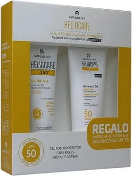 Солнцезащитный крем для лица Heliocare Gel Oil Free Dry Touch SPF 50 Набор