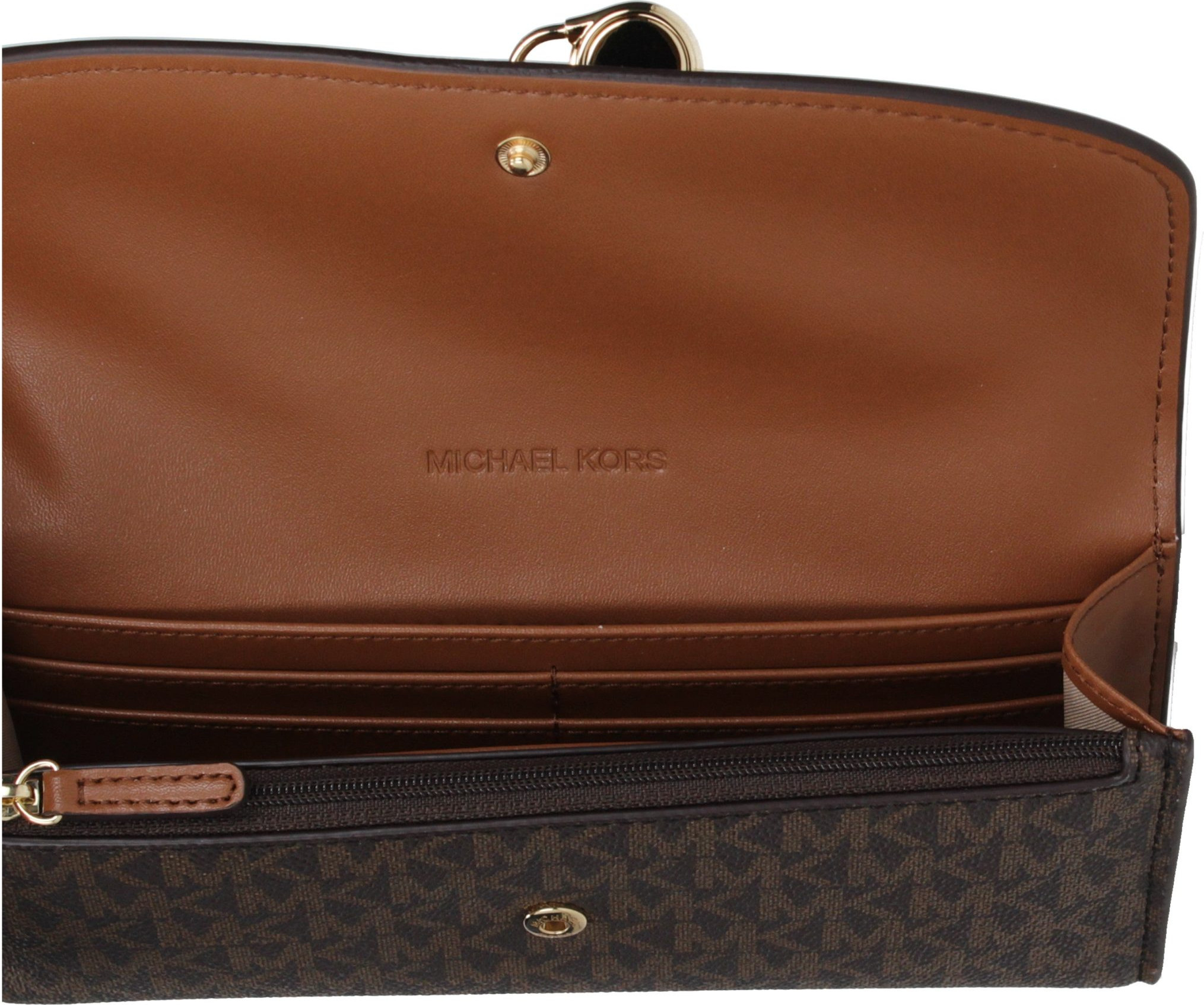 Кошелек Michael Kors из коричневой ткани