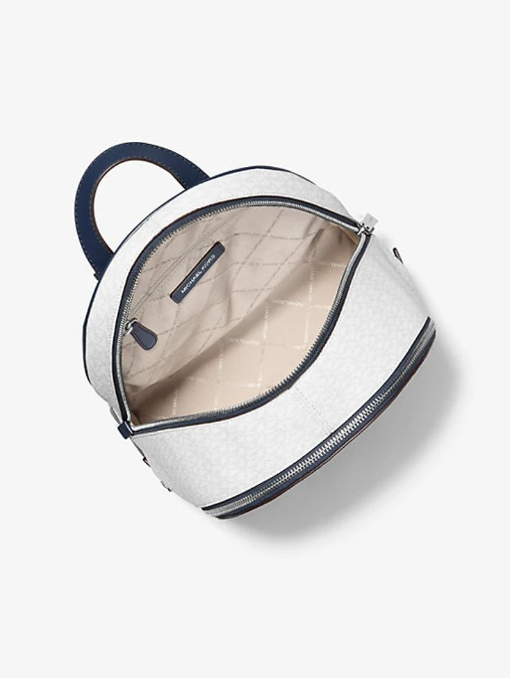Синий кожаный рюкзак Michael Kors